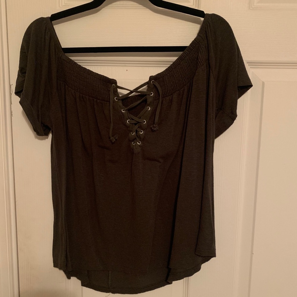 American Eagle off the shoulder blouse.